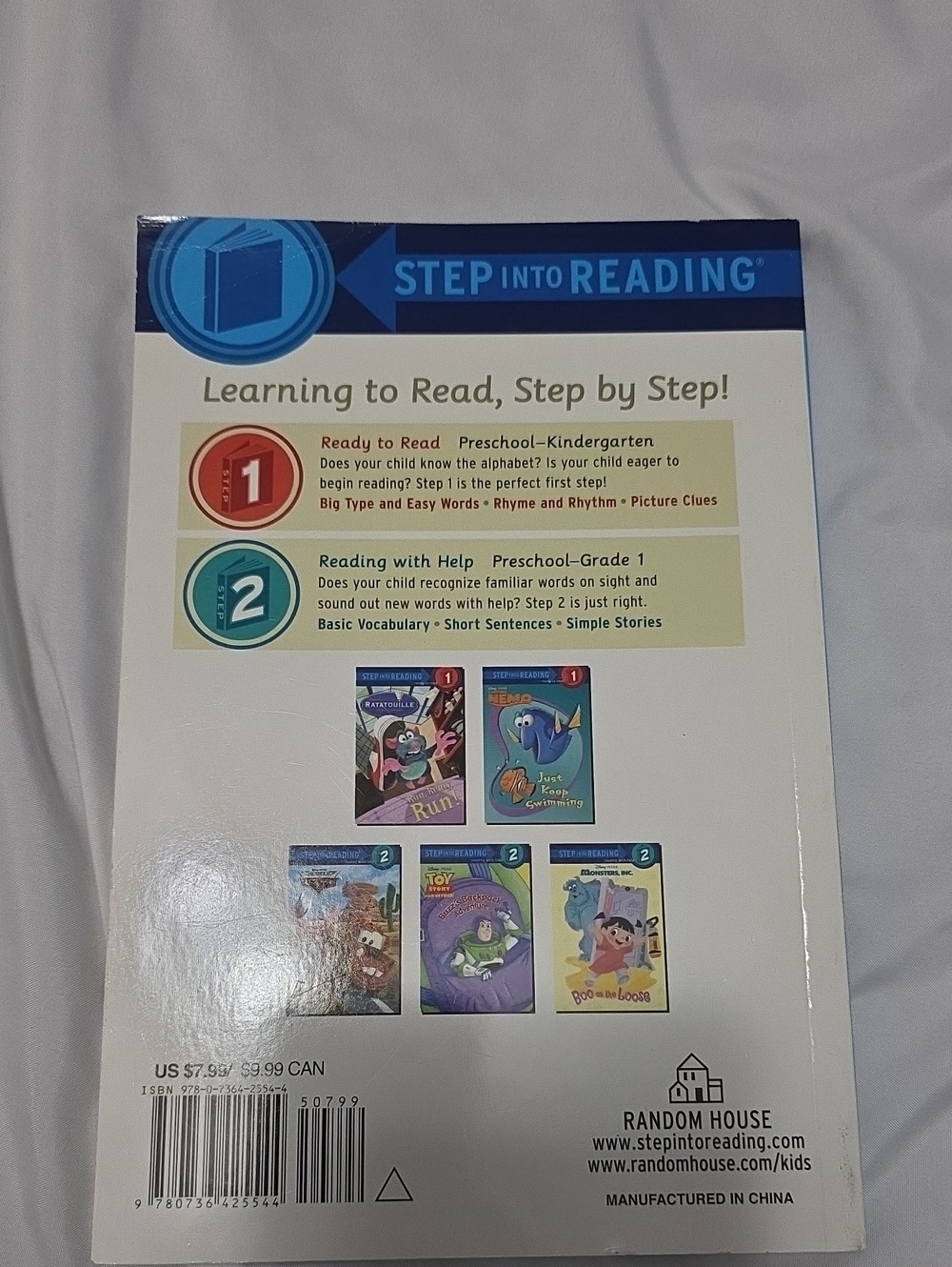 💛 6 For $8 Disney Pixar Story Collection - Red Children's Book Level 1 & 2 - Picture 2 of 6